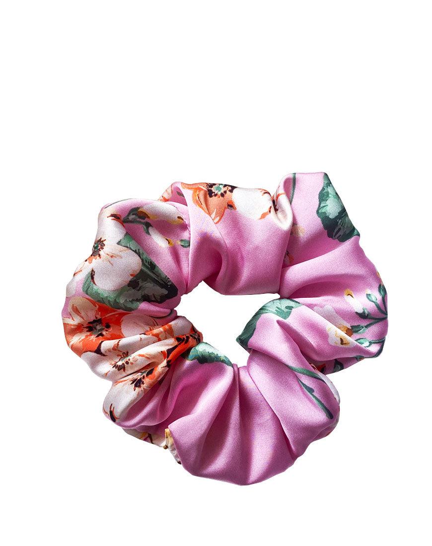 SCRUNCHIE SATIN FLOWER