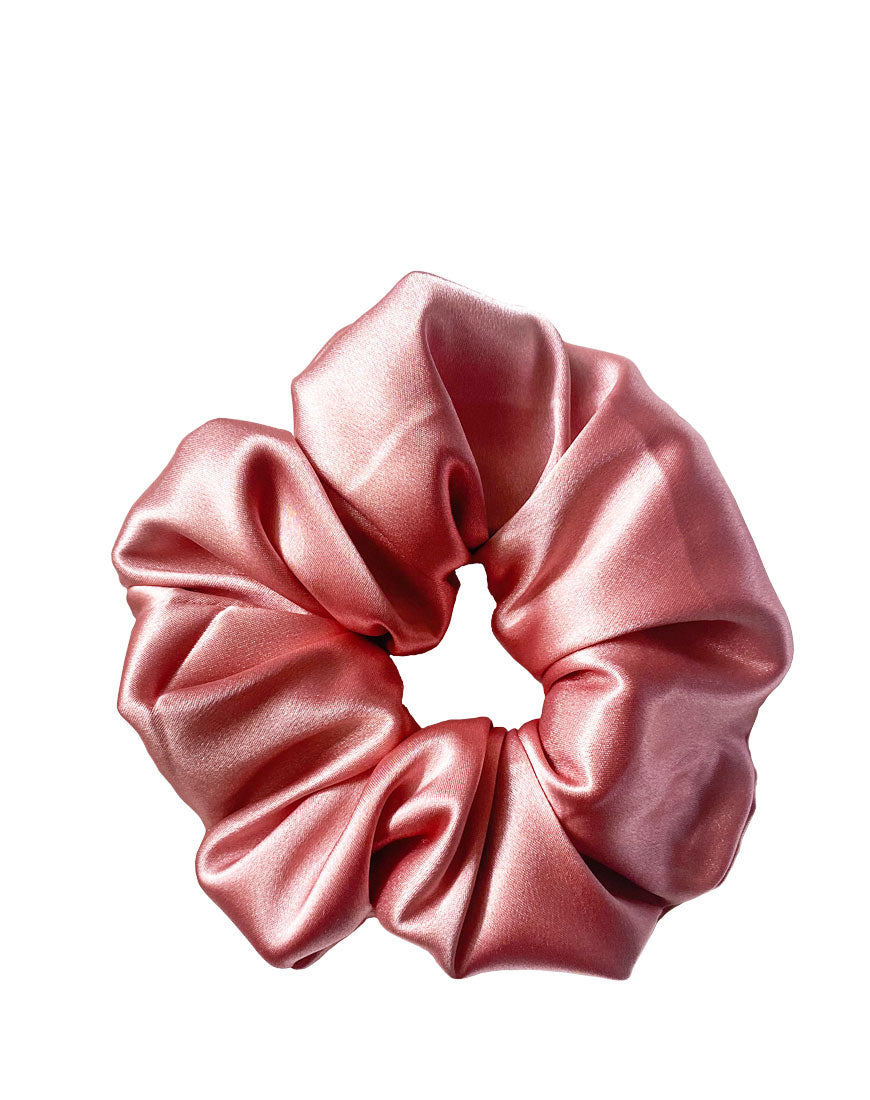 SCRUNCHIE SATIN ROSE LIGHT