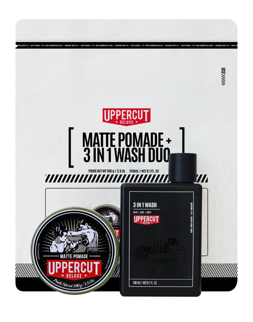 UPPERCUT MATTE POMADE + 3 IN 1 WASH